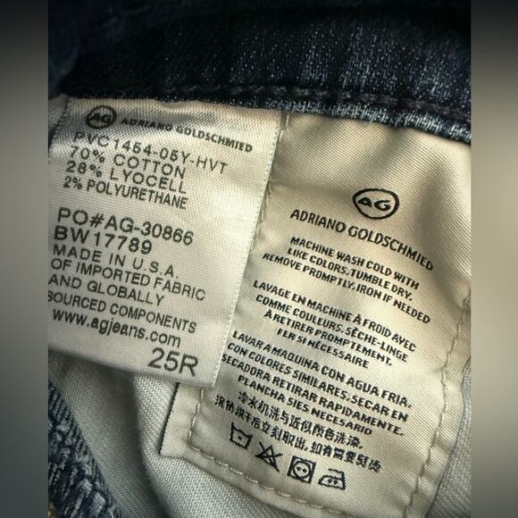 AG ADRIANO GOLDSCHMIED.- The Beau mid rise skinny 25R - Picture 14 of 15